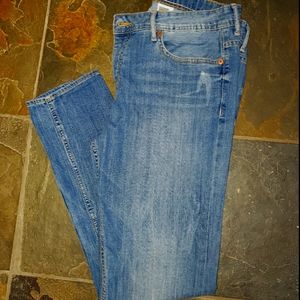 H&M Low waist Distressed boyfriend jeans